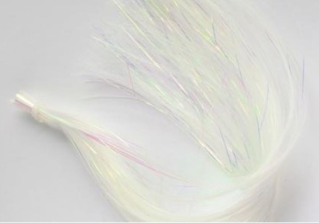 Circle B Tackle Hedron Flashabou Original Pearl bundle with durable shine for fly tying.