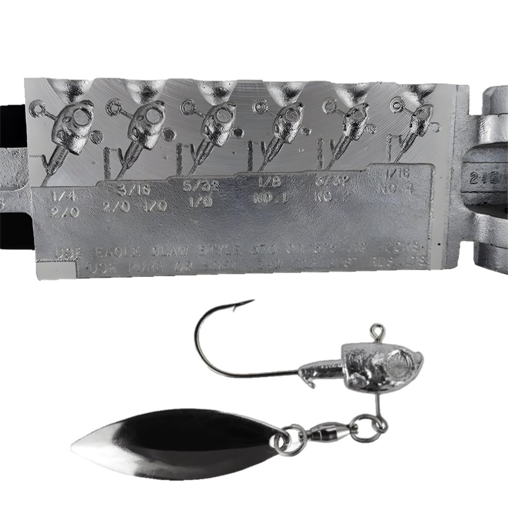 Circle B Tackle Herring Head Jig 1/16oz with underspin for precise slow retrieves.