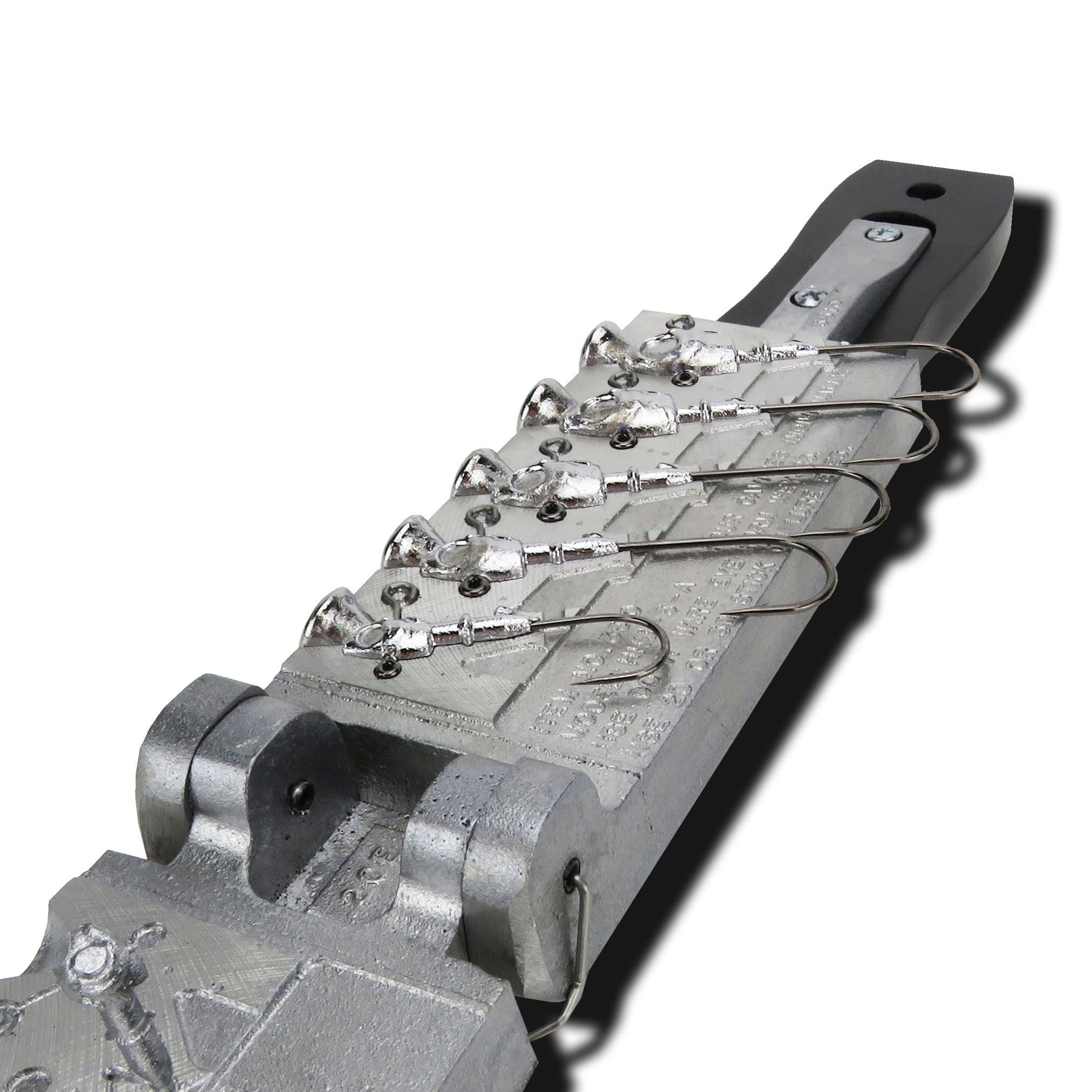 Circle B Tackle Herring Head Jig blade spinning at slow retrieves for precise lure control.