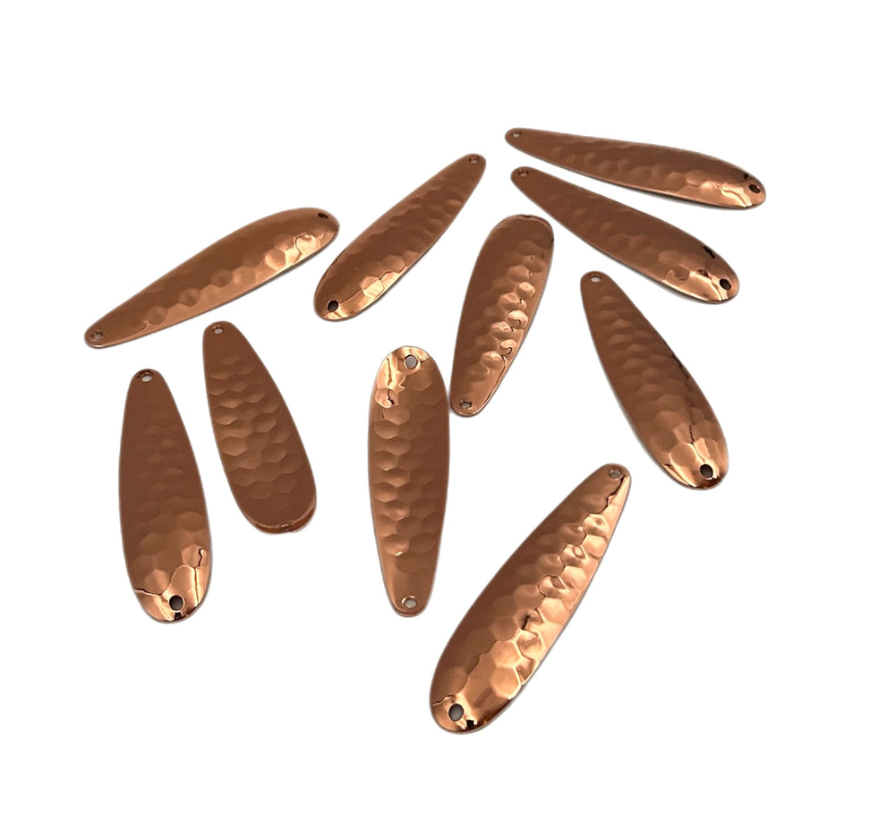 Circle B Tackle hex copper spoon, glossy finish highlights quality for DIY lure making.