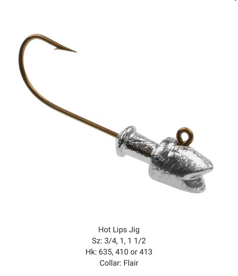 Circle B Tackle Hot Lips Jig 1 oz with protruding eyes for a realistic lure.