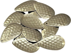 Circle B Tackle brass base Magnum Colorado blade close-up highlighting burnished edge for smooth line wear