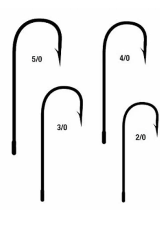 Circle B Tackle Mustad hook features a ringed eye for smooth mold-in and secure attachment.