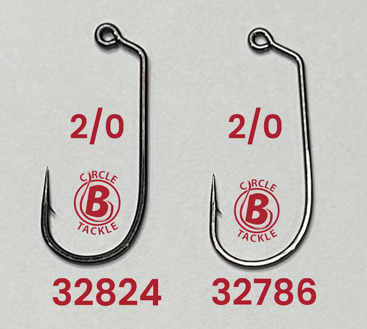 Circle B Tackle Mustad 32786 wide bend and ringed eye design for secure connections.