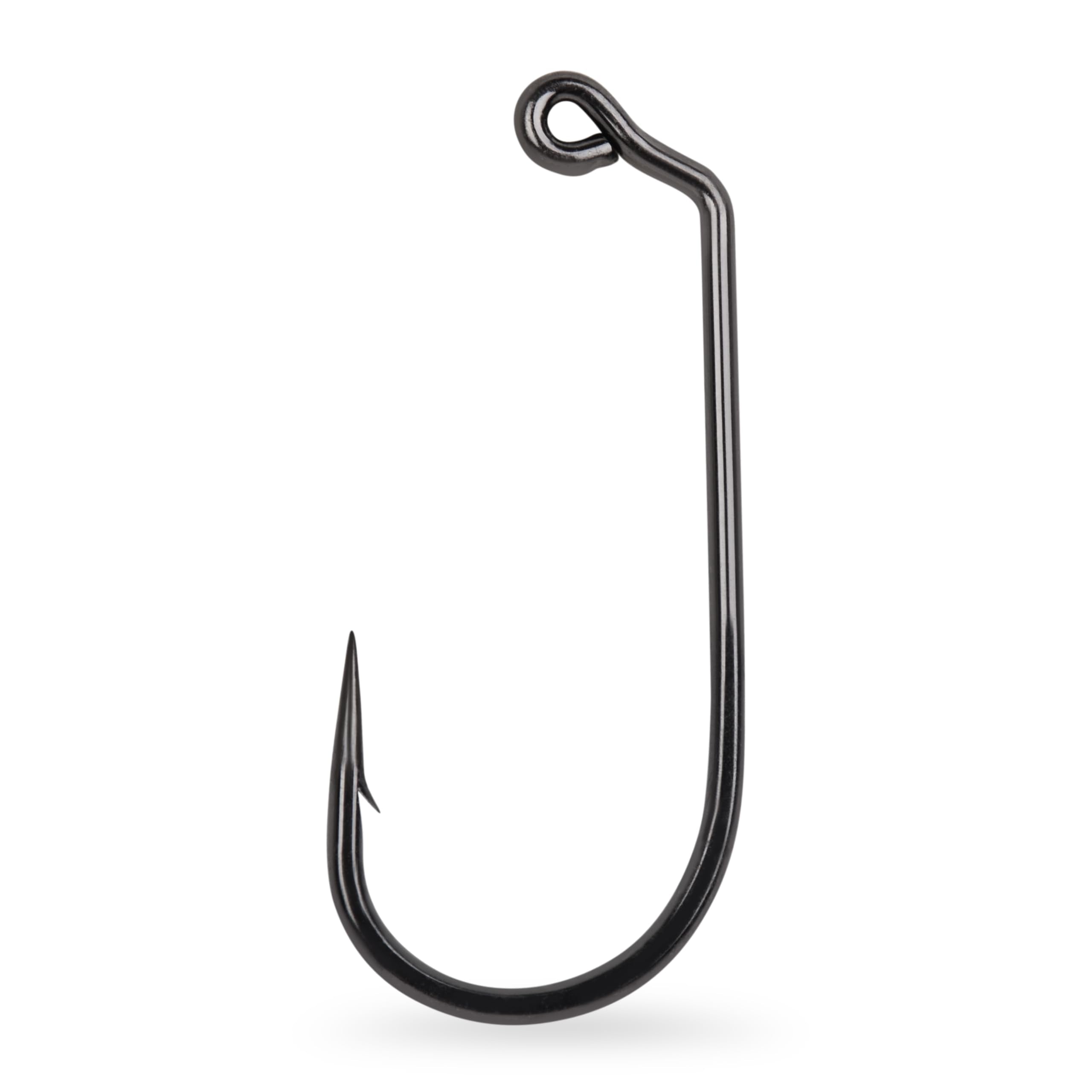 Circle B Tackle Mustad 100-pack display showing jig hook options