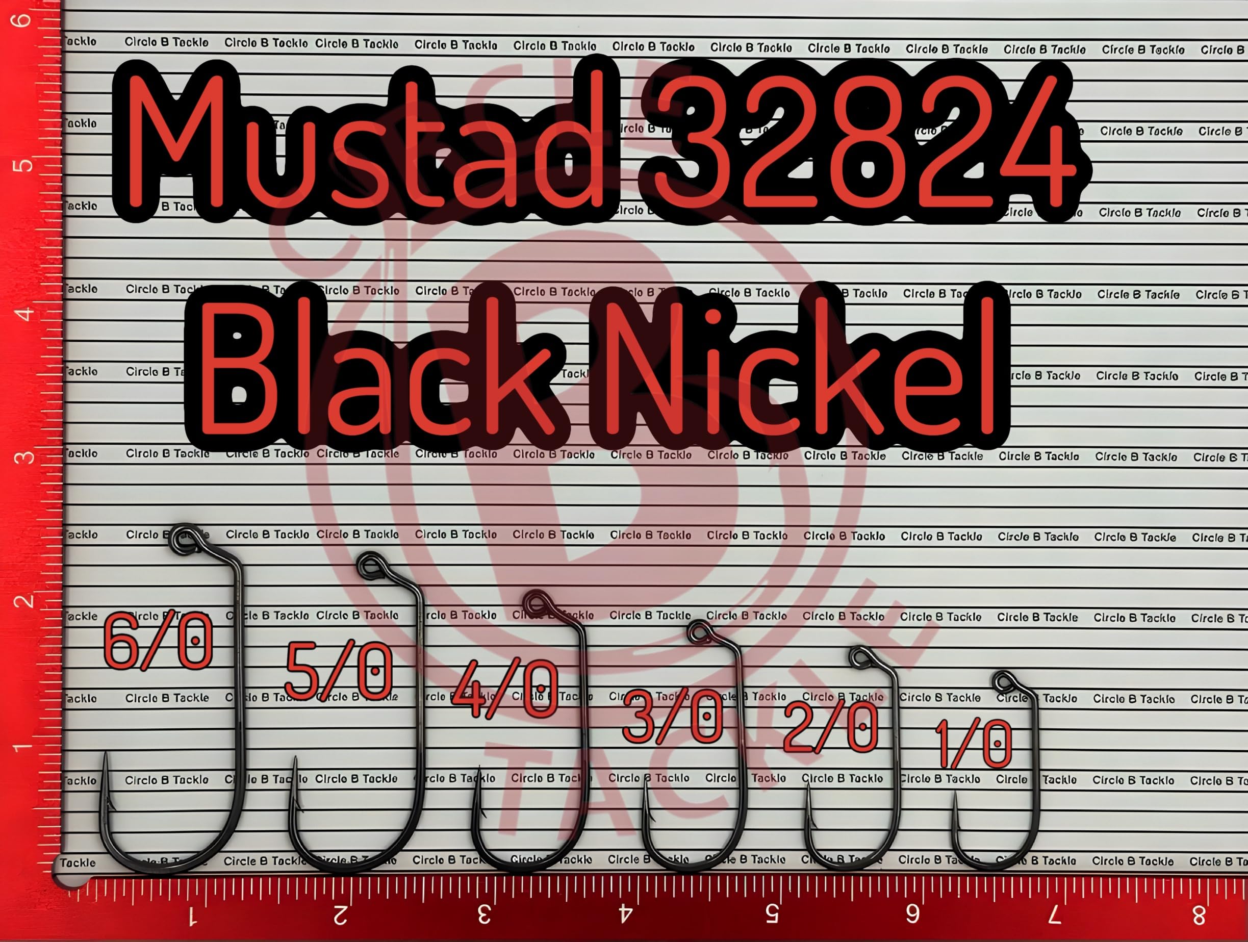 Circle B Tackle Mustad 2X strong ultra-point close-up highlighting tip durability