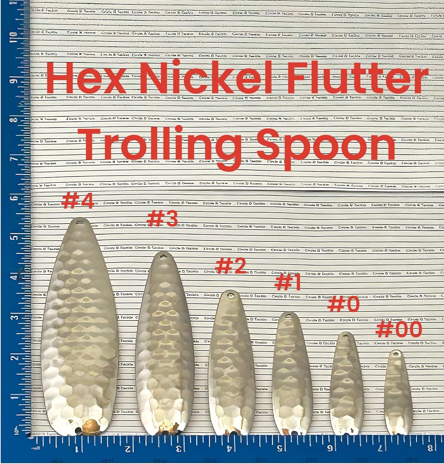 Circle B Tackle nickel hex trolling spoon, 2-5/8 inch, ready-to-fish design for DIY lures.