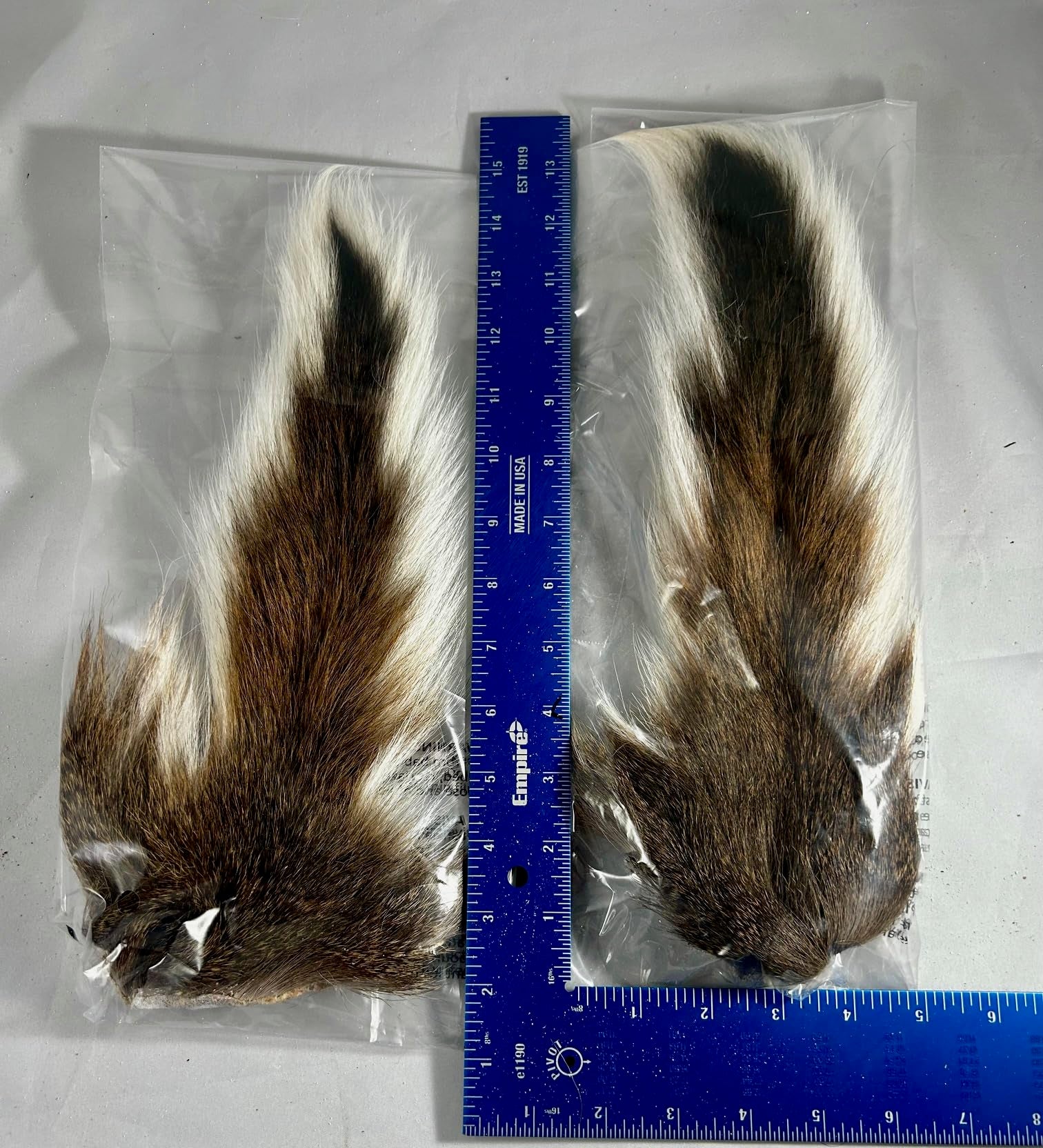 Circle B Tackle real deer bucktail with natural variation for realistic lure tying.