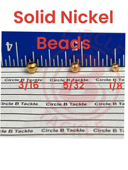 Circle B Tackle solid brass beads for DIY lure making and rig durability