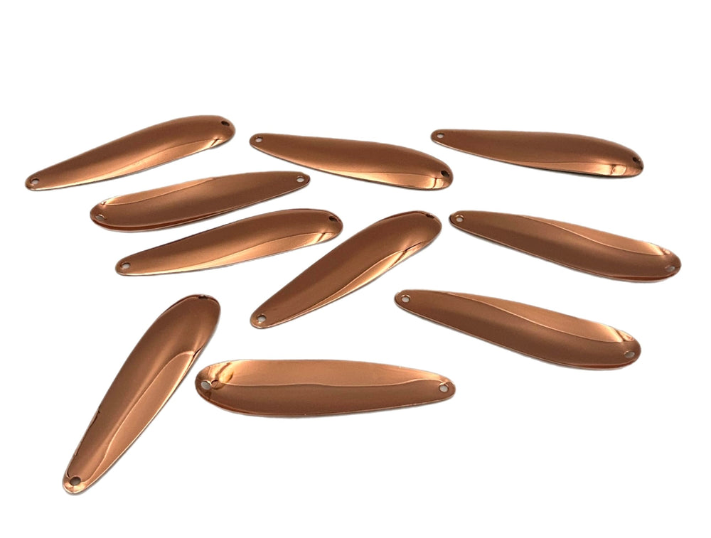 USA-made copper spoon with burnished edges protects lines during trolling.