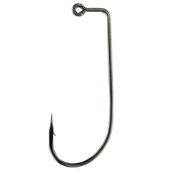 Circle B Tackle Victory 10111BN 90-degree jig hook close-up, showing extra-strong forged steel for demanding fishing