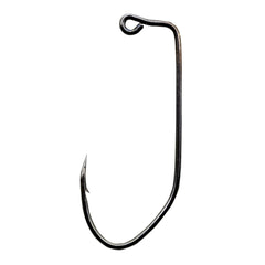 Circle B Tackle Victory 11149 V-LOC 90° hook with flat eye and black nickel finish for durability.