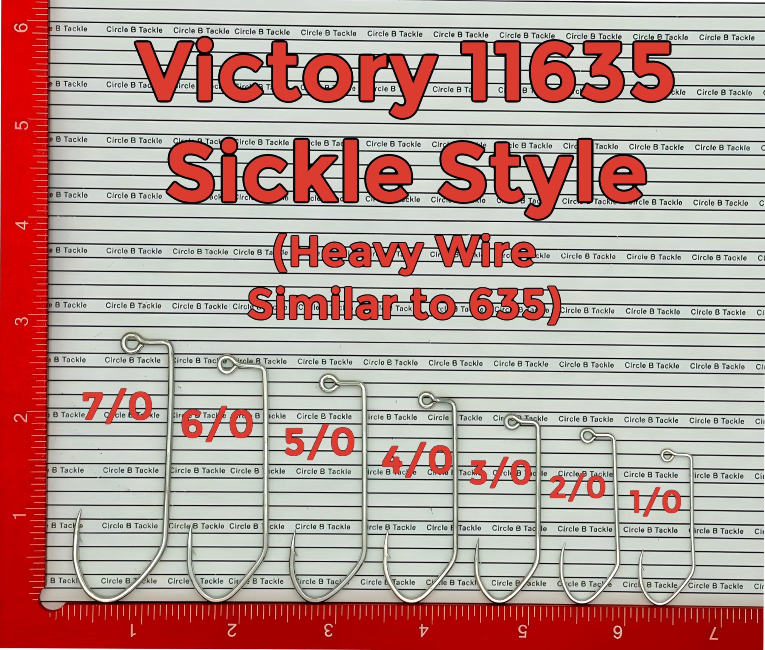 Circle B Tackle Victory 11635 100-pack hooks ready for saltwater jigging