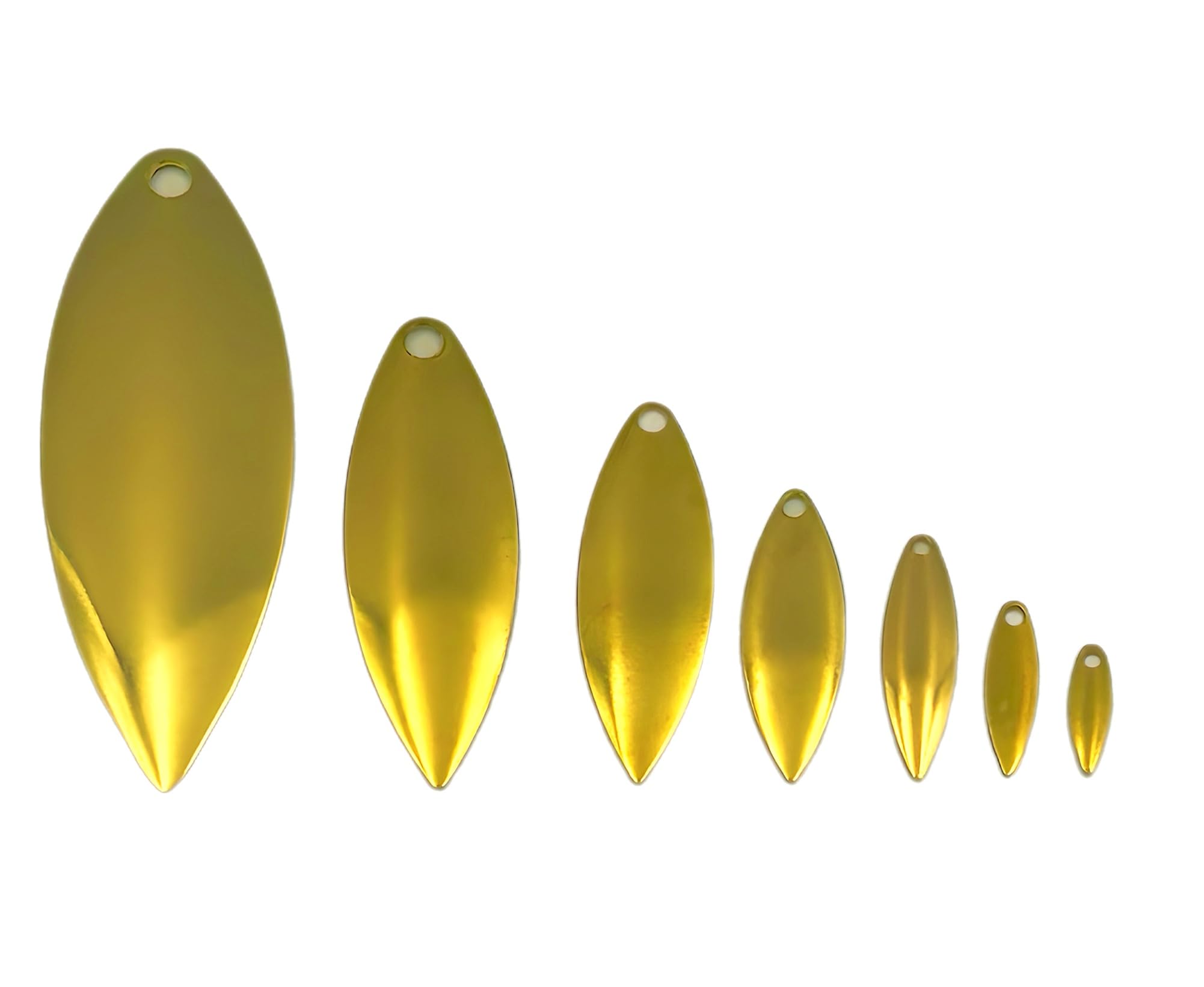 Circle B Tackle Willow Brass Smooth Blade USA-made product emphasizes quality.