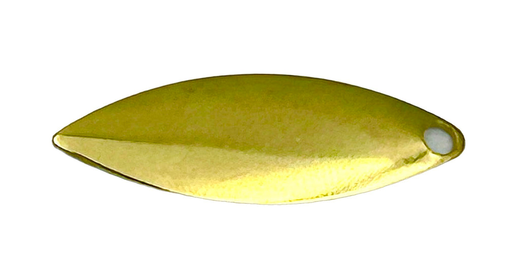 Circle B Tackle Willow Brass blades spinner assembly for customizable lures.