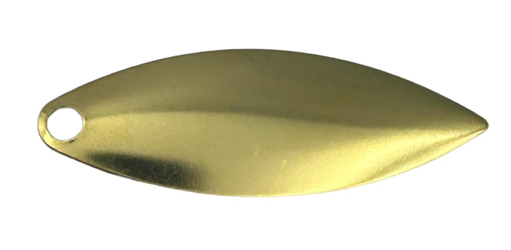 Circle B Tackle Willow brass smooth spinner blades ideal for walleye rigs