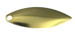 Circle B Tackle Willow brass smooth spinner blades ideal for walleye rigs