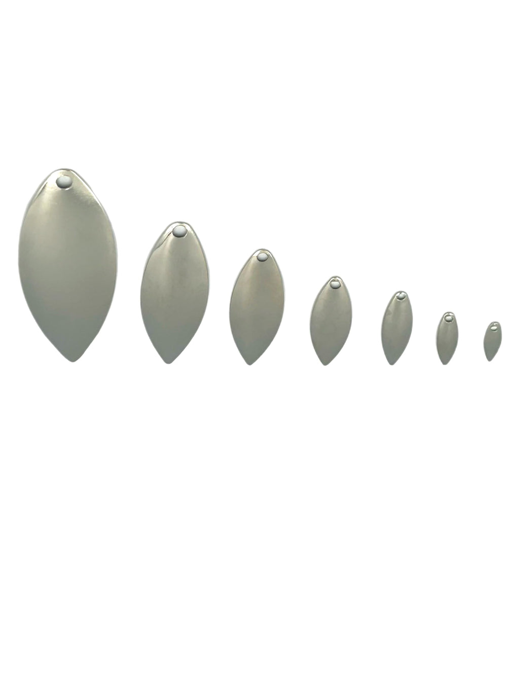 Circle B Tackle Willow Nickel Smooth blade in a DIY lure setup.