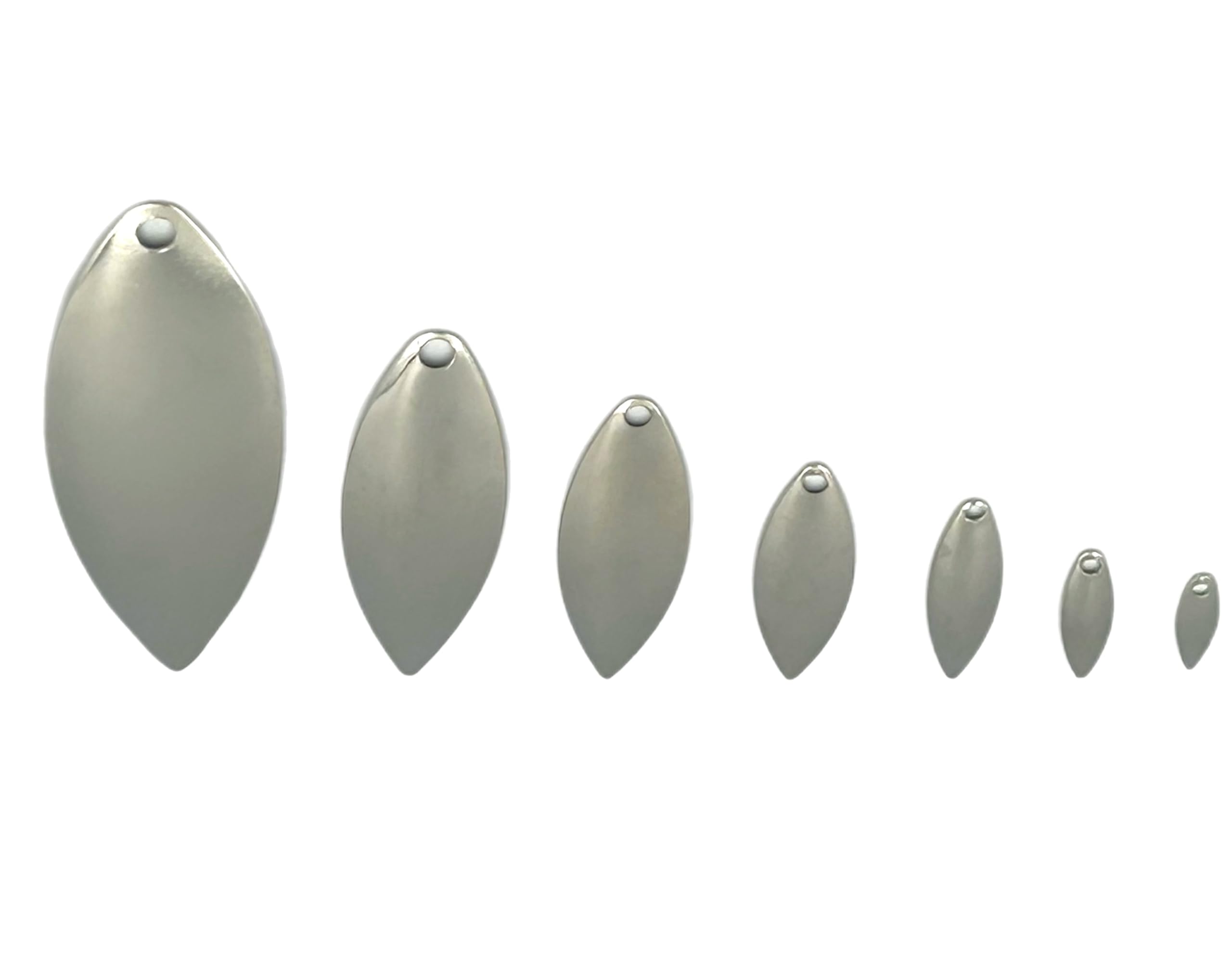 Circle B Tackle Willow Nickel Smooth Spinner Blades made in USA for reliable quality you can trust.