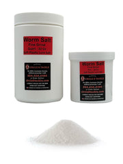 Circle B Tackle worm salt quart jar with high salinity for longer lure hold.