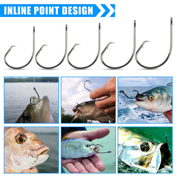 Circle hook designed to promote catch and release