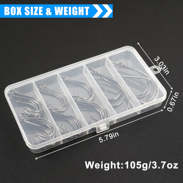 Circle hooks suitable for both freshwater and saltwater use