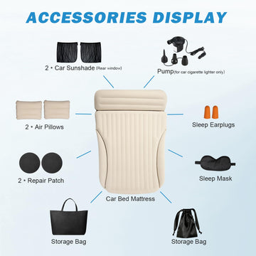 Ciremiv car mattress in trunk fit demonstrates snug trunk compatibility for SUVs and minivans