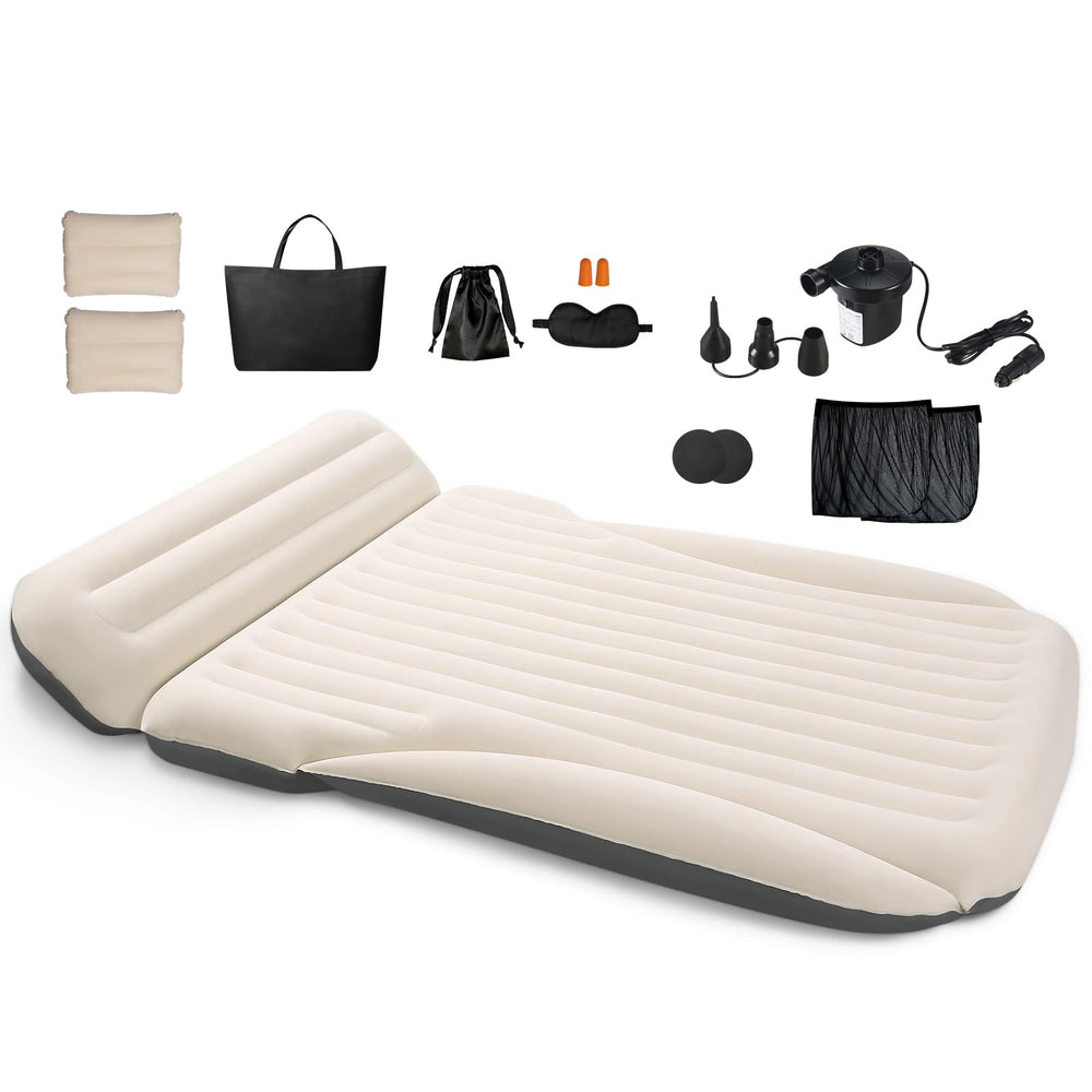 Ciremiv car mattress top view highlights plush surface for comfortable road trips