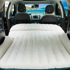 Ciremiv double-sided flocked SUV air mattress with built-in pillow for comfortable car sleeping.