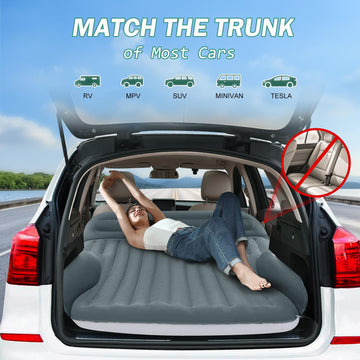 Ciremiv SUV air mattress in-use scenario during a road trip