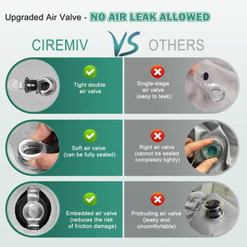 Ciremiv SUV air mattress velvet-plush surface indicates luxurious comfort