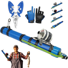 CIVIGY Fishing Catapult Rod shown in collapsed length for easy transport.