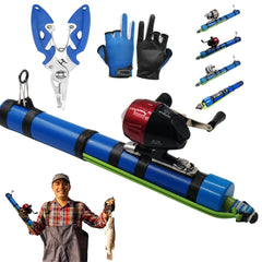 CIVIGY Fishing Catapult Rod collapsed to 38cm for easy travel and storage