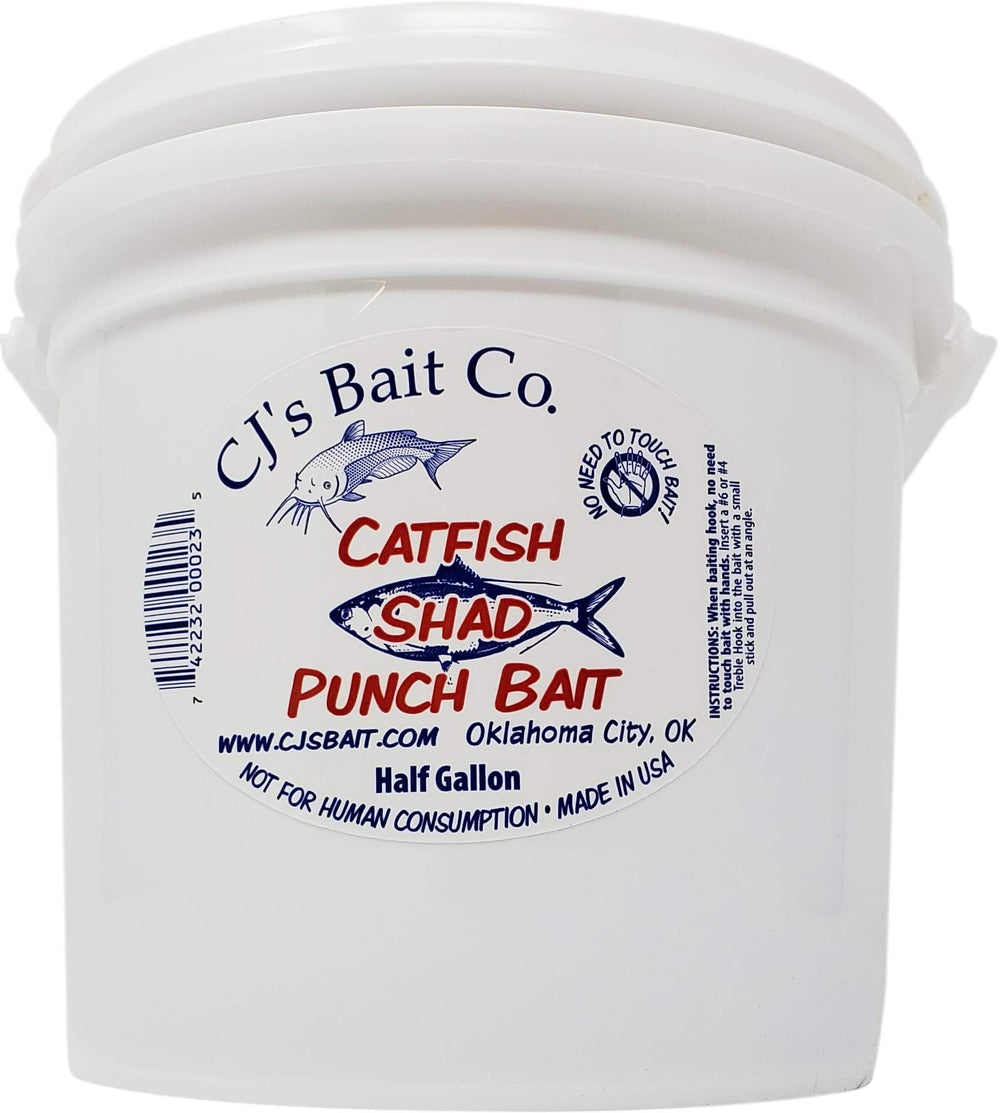 CJ's Punch Bait treble hook application shows easy punching with a stick