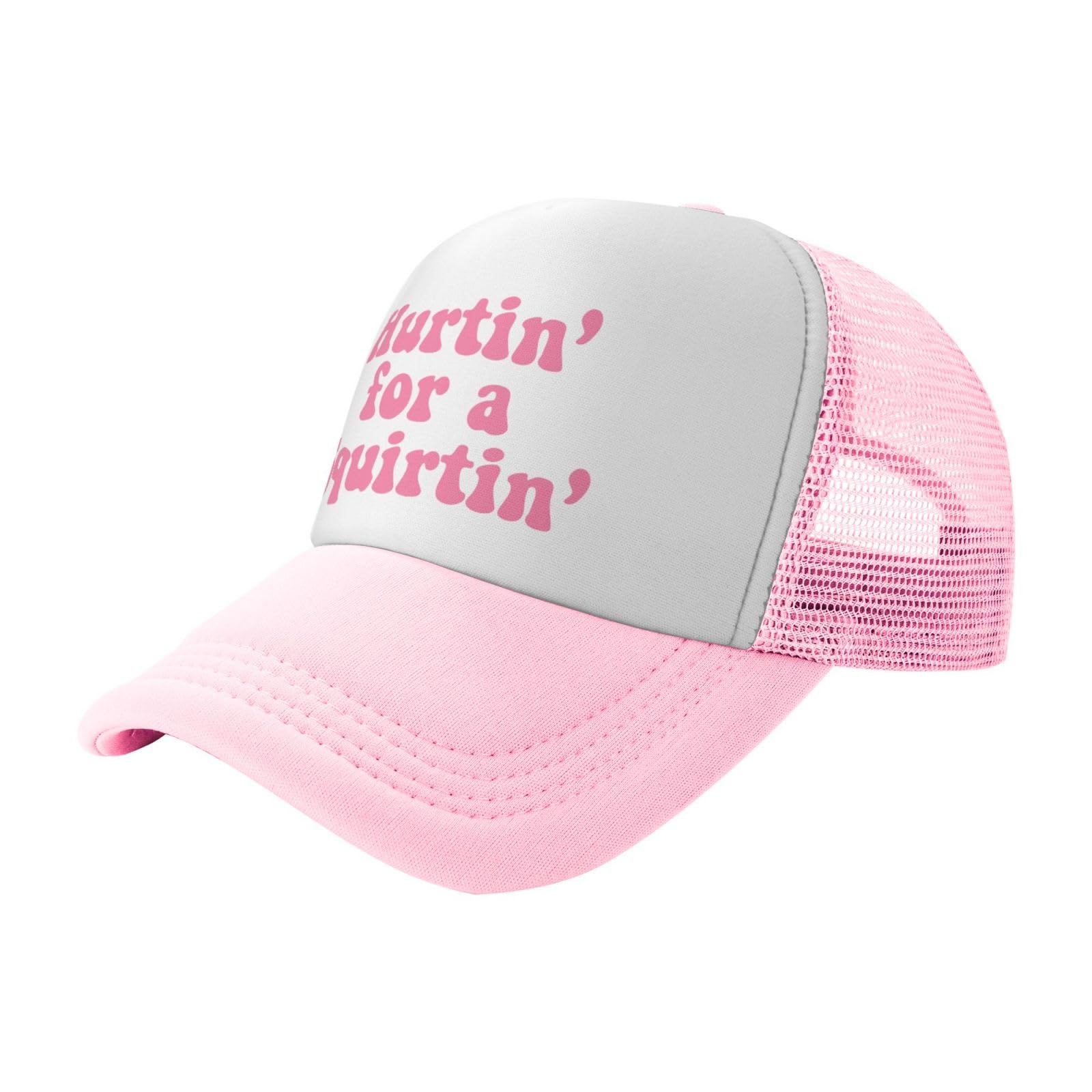 Ckajuoau adjustable fishing hat in pink offers secure fit during outdoor adventures.