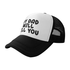 Adjustable strap back closeup shows secure fit for all head sizes