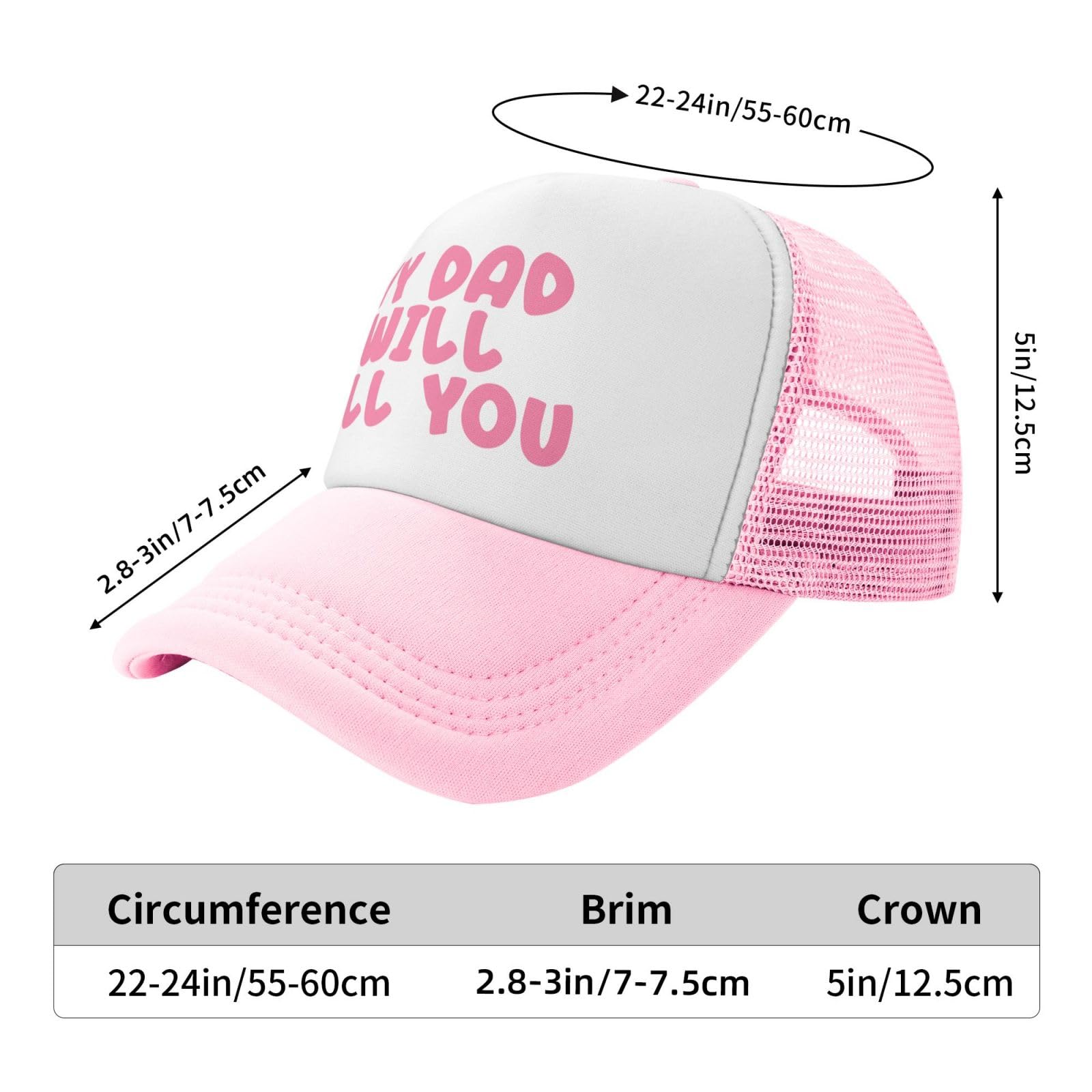 Ckajuoau hat with curved brim shields eyes from sun