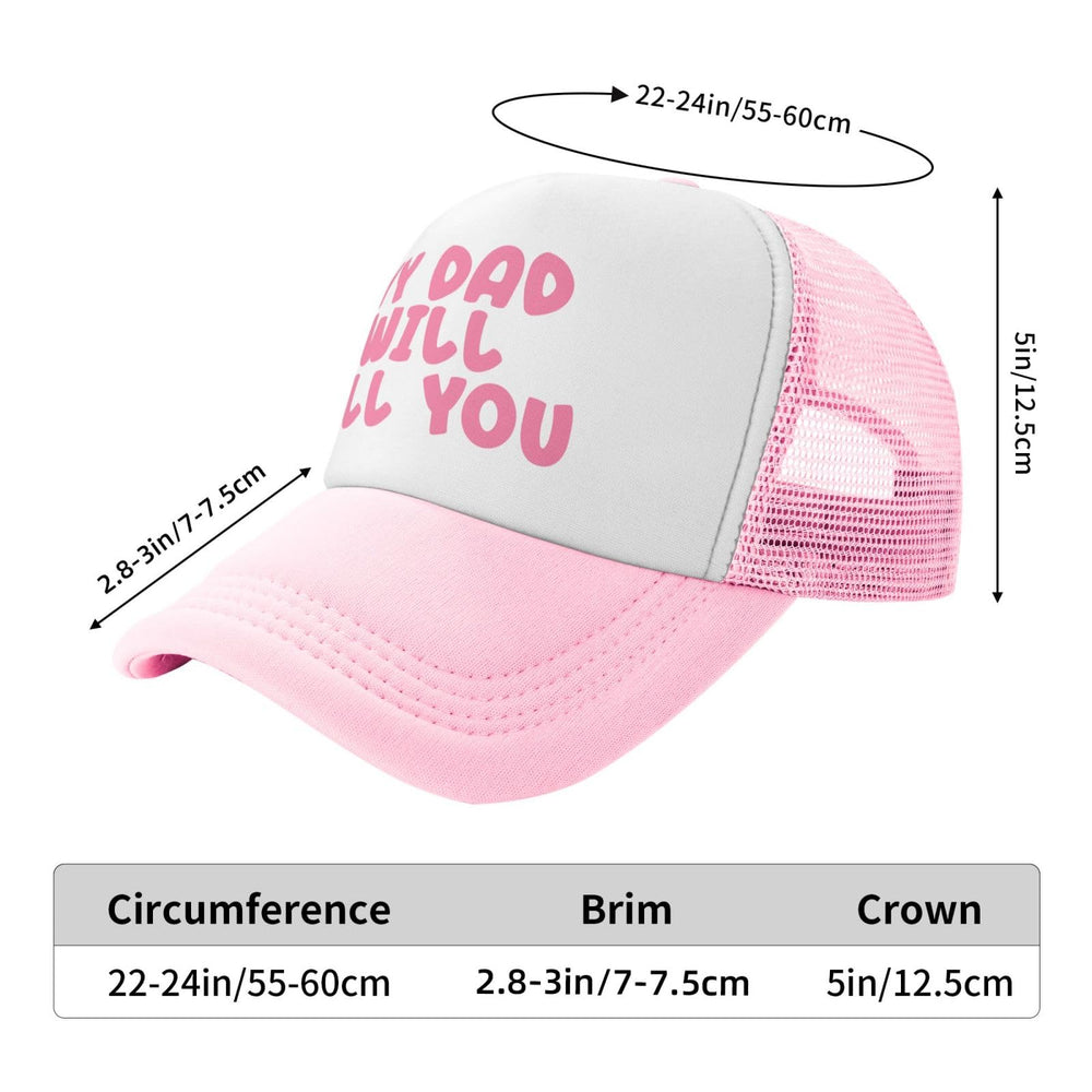 Ckajuoau hat with curved brim shields eyes from sun