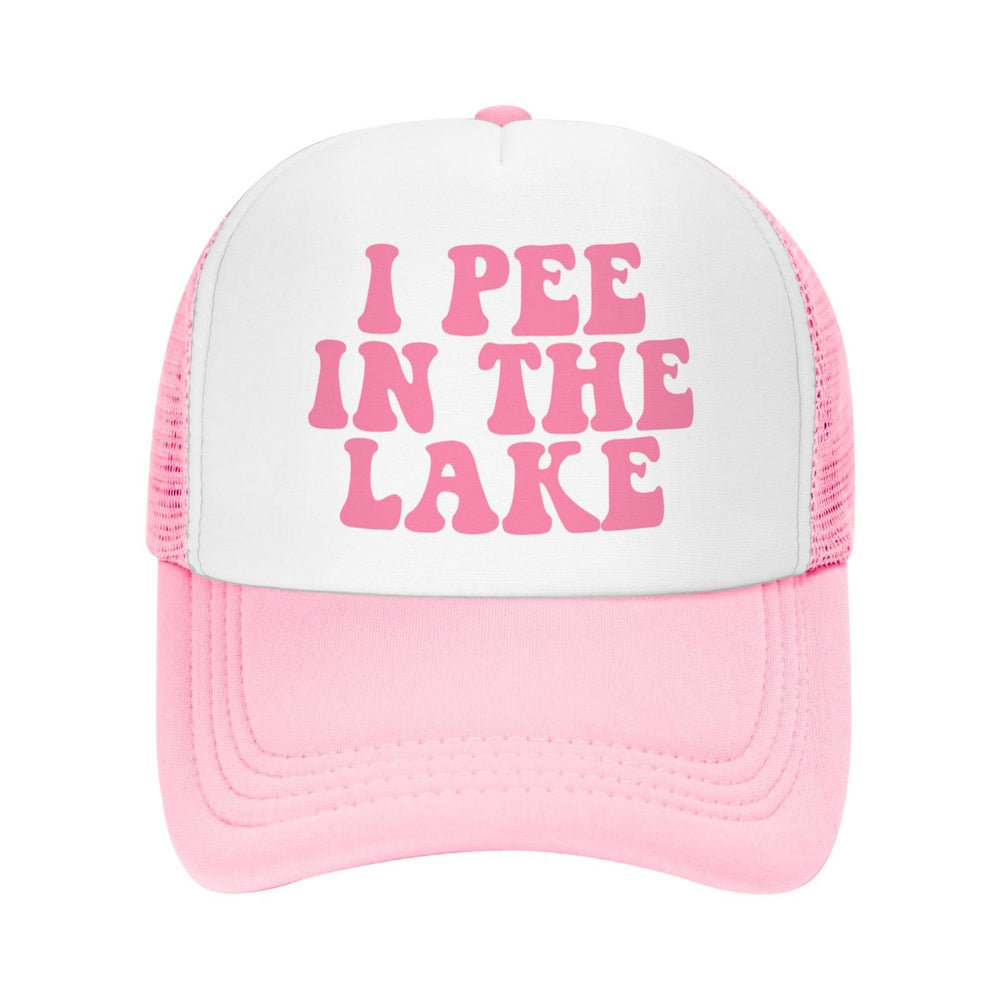 Ckajuoau pink trucker hat front view for casual comfort.