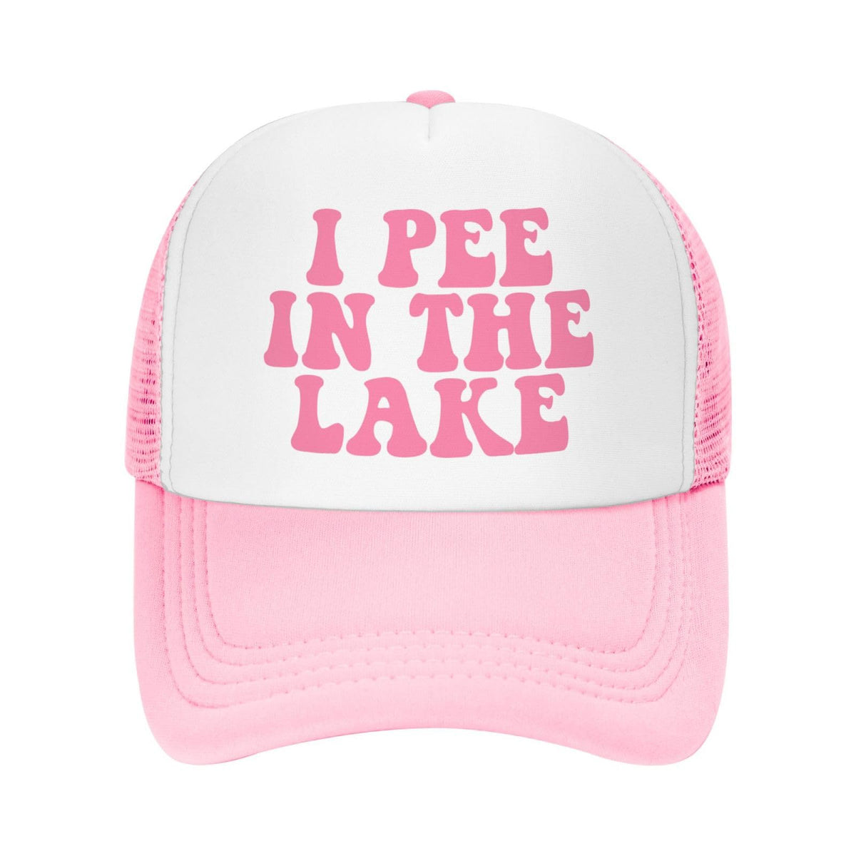 Ckajuoau pink trucker hat front view for casual comfort.