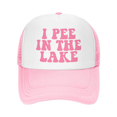Ckajuoau pink trucker hat front view for casual comfort.