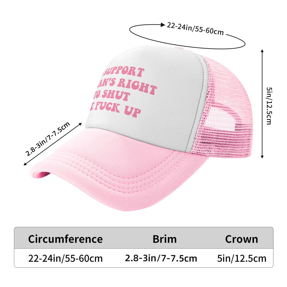 Ckajuoau pink hat with mesh back, ideal for outdoor activities.