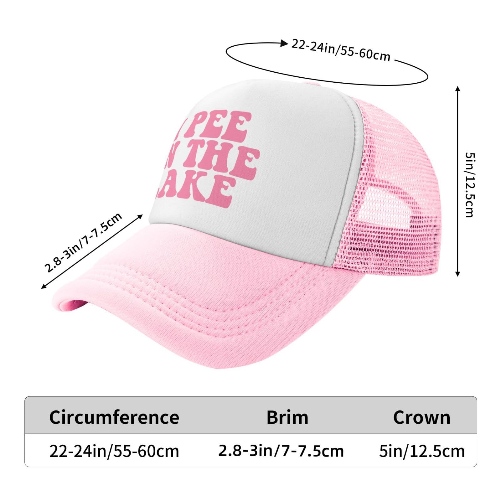 Ckajuoau structured crown curved brim pink cap for sun protection.