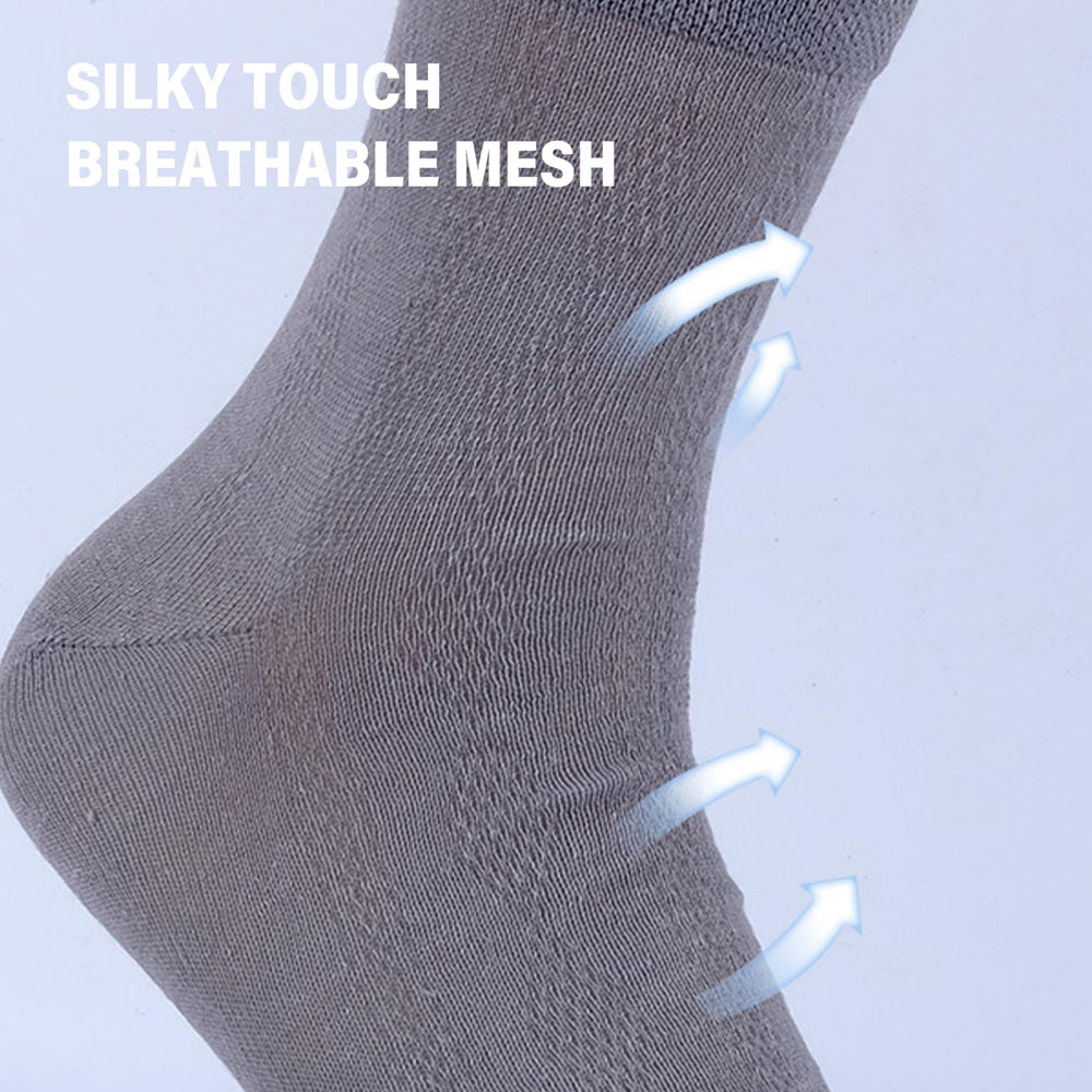 Ckuakiwu linen socks worn during outdoor walk, showcasing breathable grip.