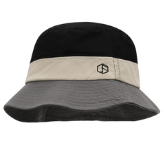 Clakllie black bucket hat front view