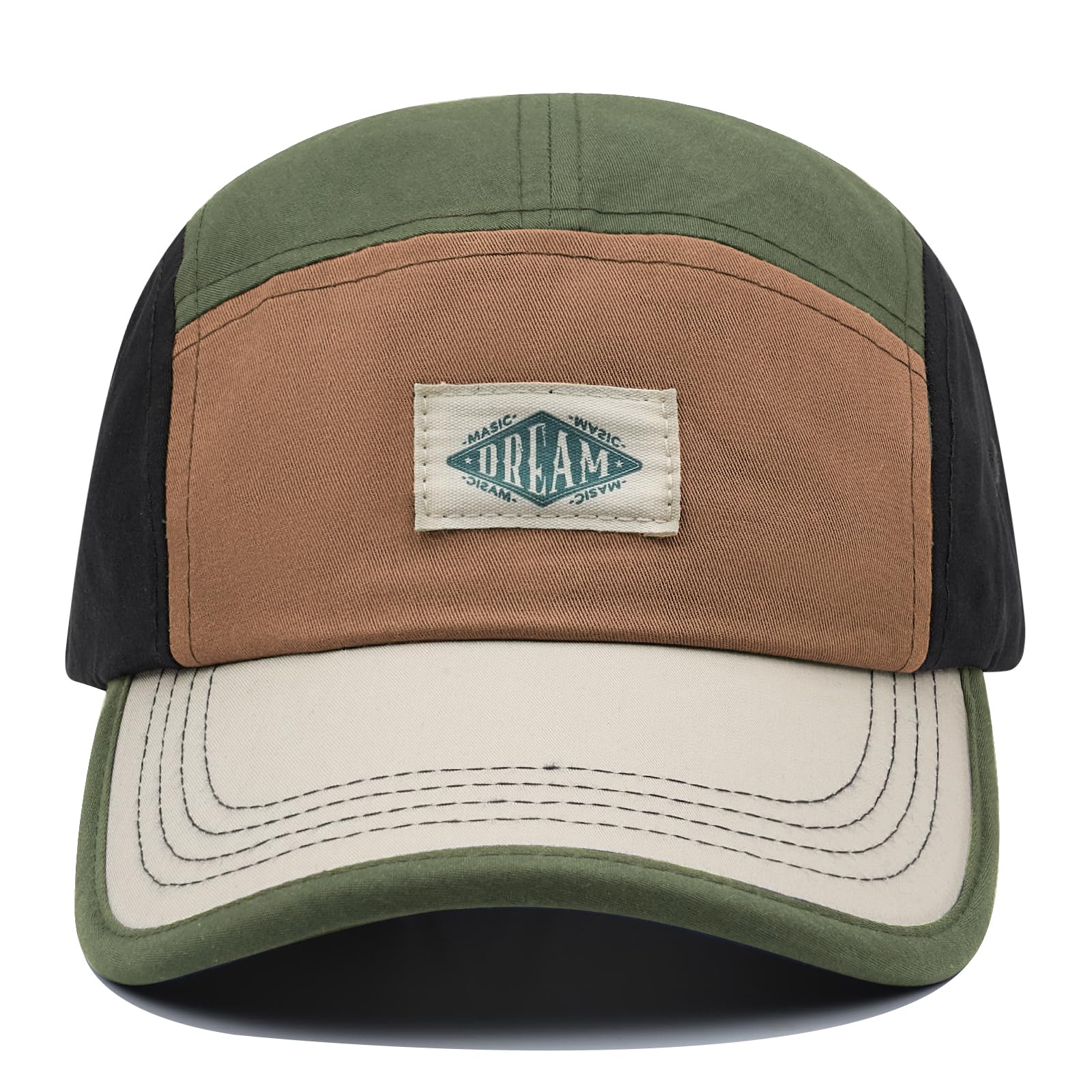 Back View of Unstructured 5-Panel Hat