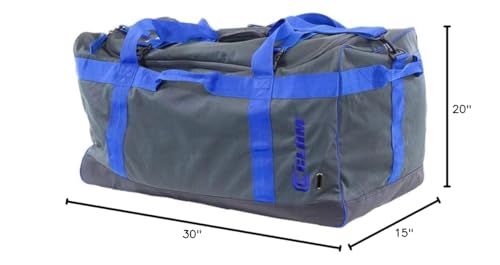 CLAM 14531 bag dimensions 30x20x15 show ample storage for ice fishing must-haves