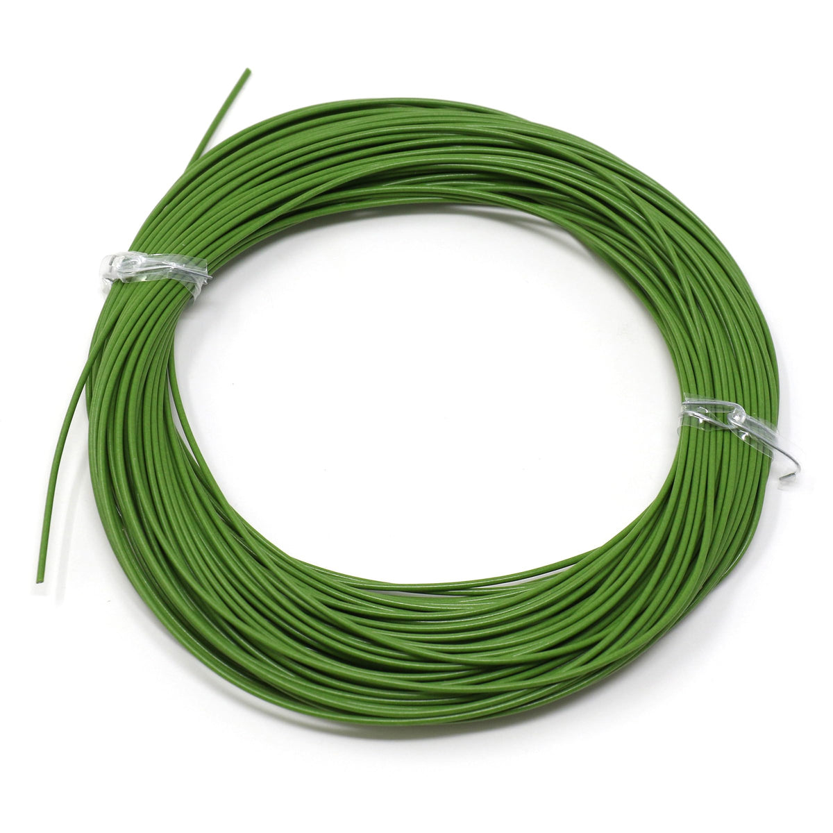 CLAM rattle reel line in moss green for tangle-free spooling and precise vertical presentation.