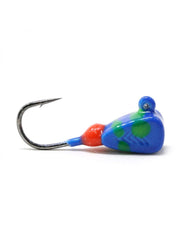 CLAM Genz Drop-Kick jig blue lime swirl for precise cadence and strong hookups