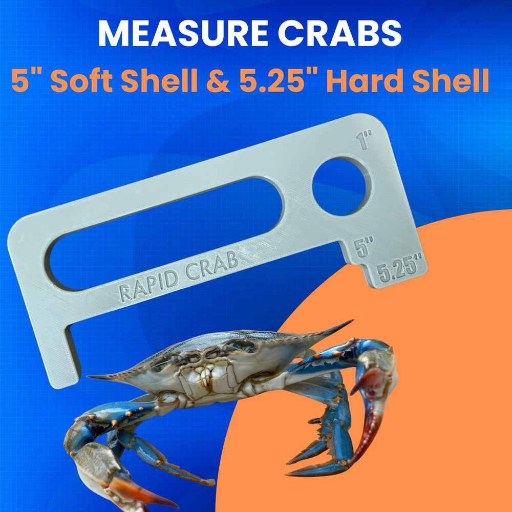 1 inch clam measurement hole on crab gauge